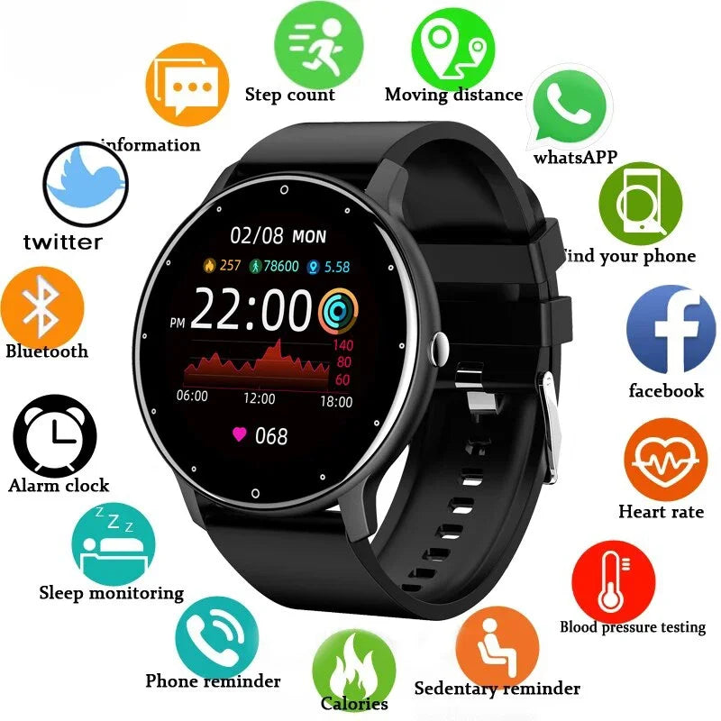 LIGE Luxe Pro - Full Touch Smartwatch for Women & Men