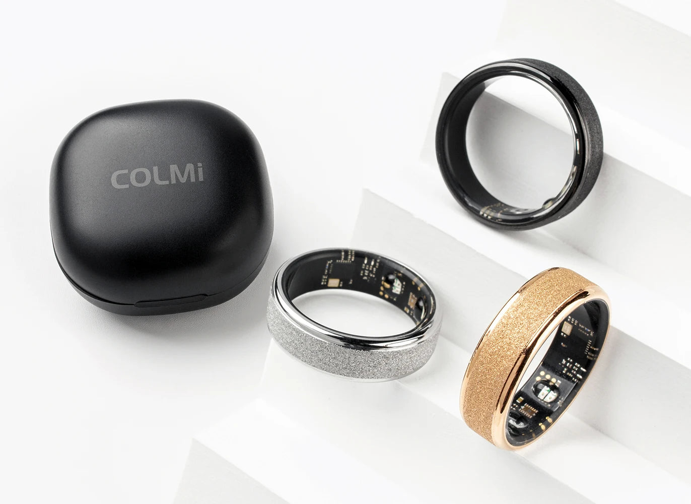 COLMI Elite Ring - Smart Health & Sleep Tracker Wearable with Premium Charging Case