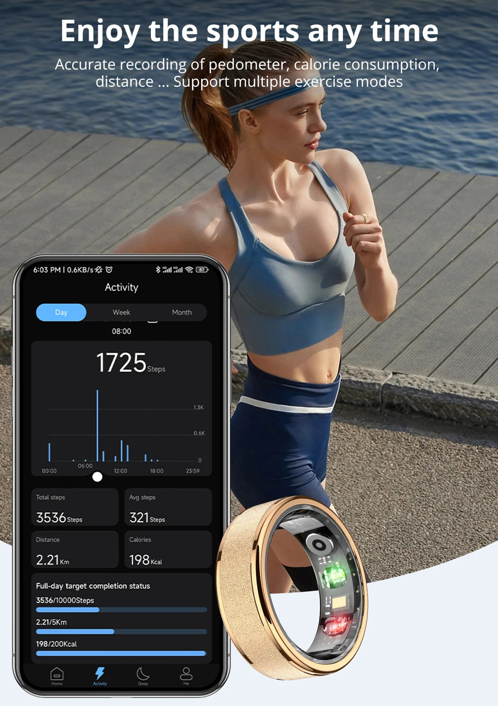 COLMI Elite Ring - Smart Health & Sleep Tracker Wearable with Premium Charging Case