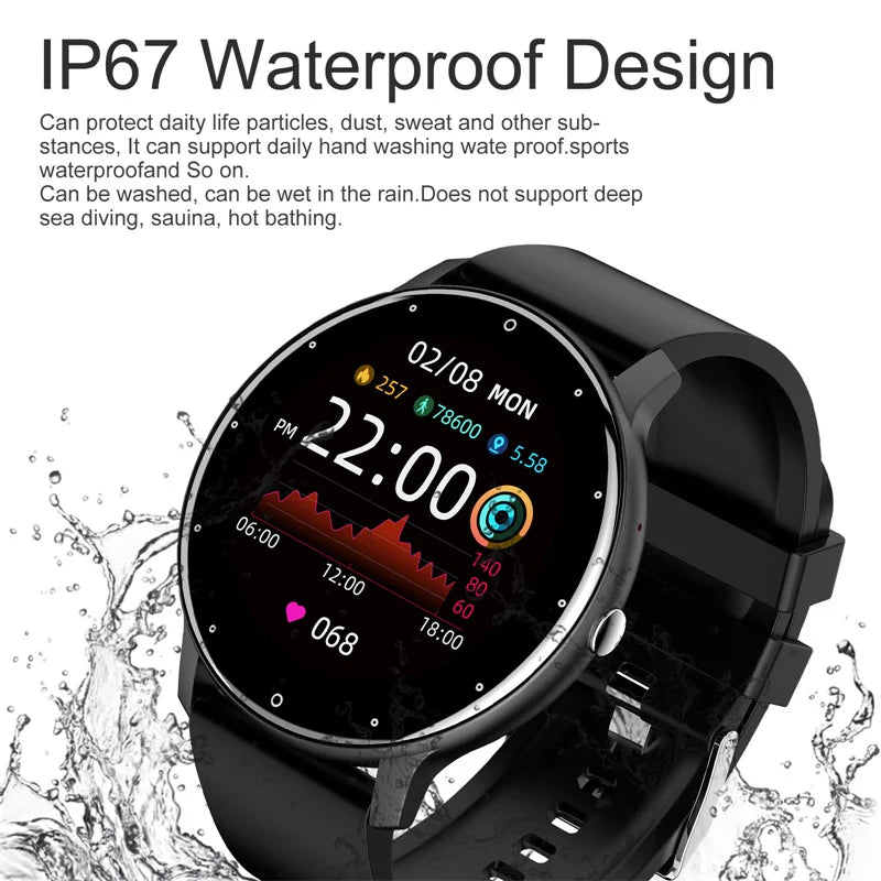 LIGE Luxe Pro - Full Touch Smartwatch for Women & Men